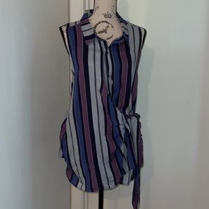FREE PEOPLE MacKENZIE WRAP BLOUSE Sz XL